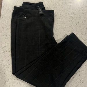Black and gray large checkered dress pants size 2X.